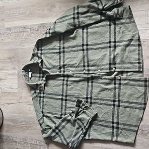 Asos Design Men's Flannel Jacket 3XL Green and Black